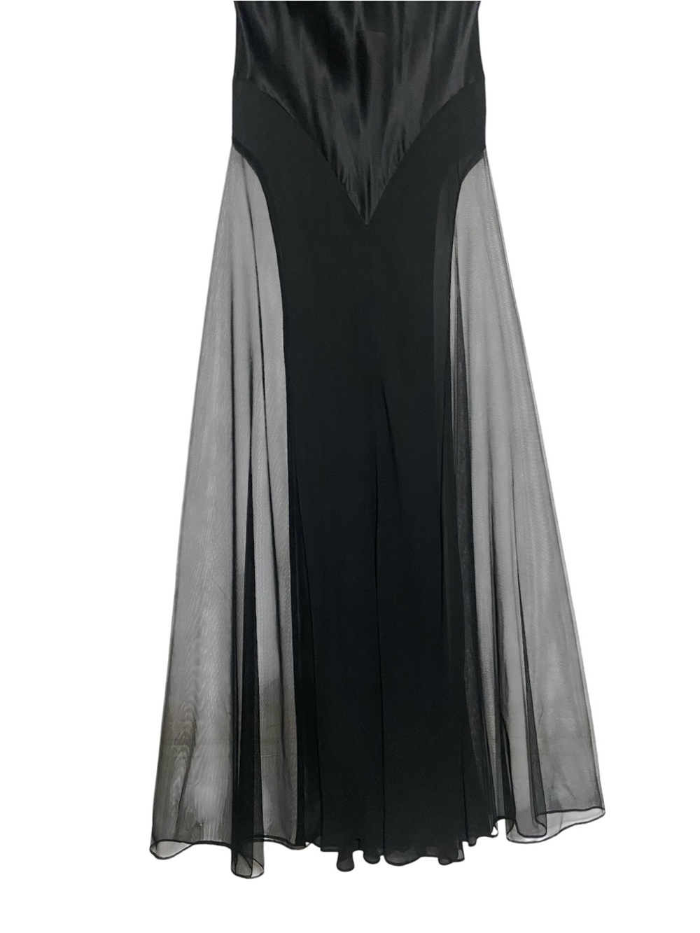 Victoria’s Secret Black Archive Sheer Plunge Slip Dress Sz Small - Picture 5 of 15
